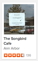 DuckDuckGo search for "cafes near ann arbor"